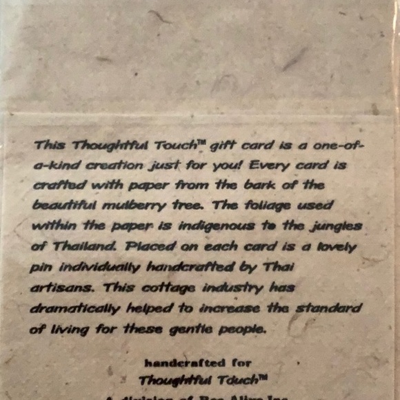 Vintage Handcrafted Artisan Angel Pin & Card - Picture 4 of 4